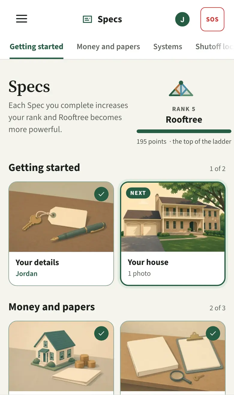 Every important spec of your home